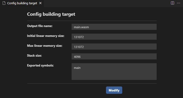 config building target config building target