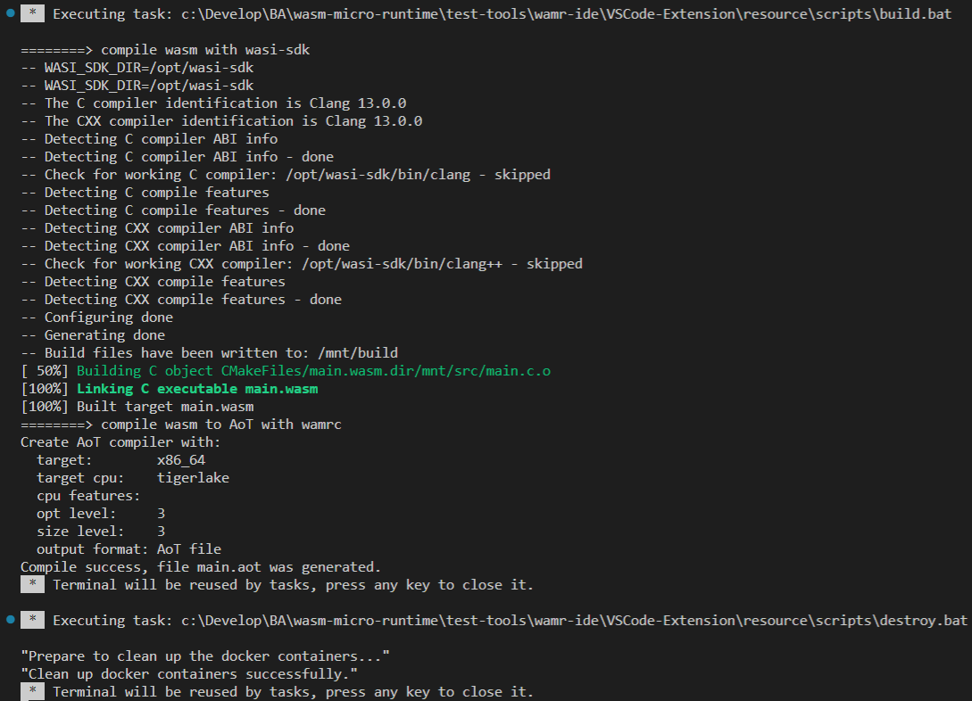 build terminal output build terminal output